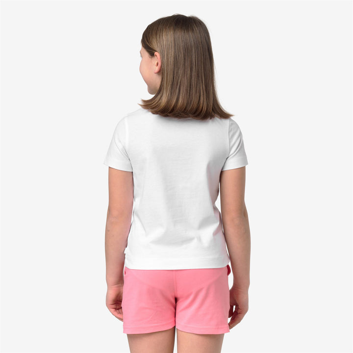 P. MELIS FLEURS JERSEY T-Shirt & Top T-Shirt Niña White-White 3