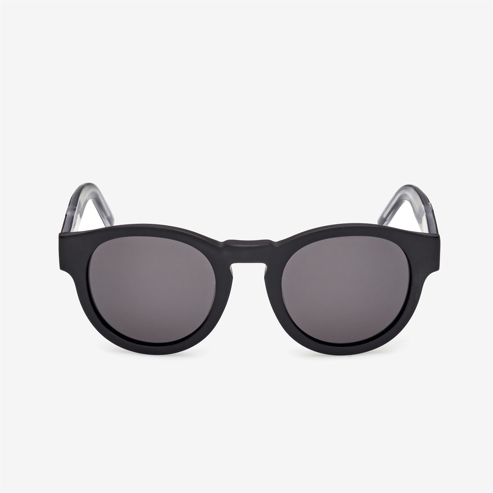 Grey Unisex Round Acetate Sunglasses with Iconic K-Way Logo 02