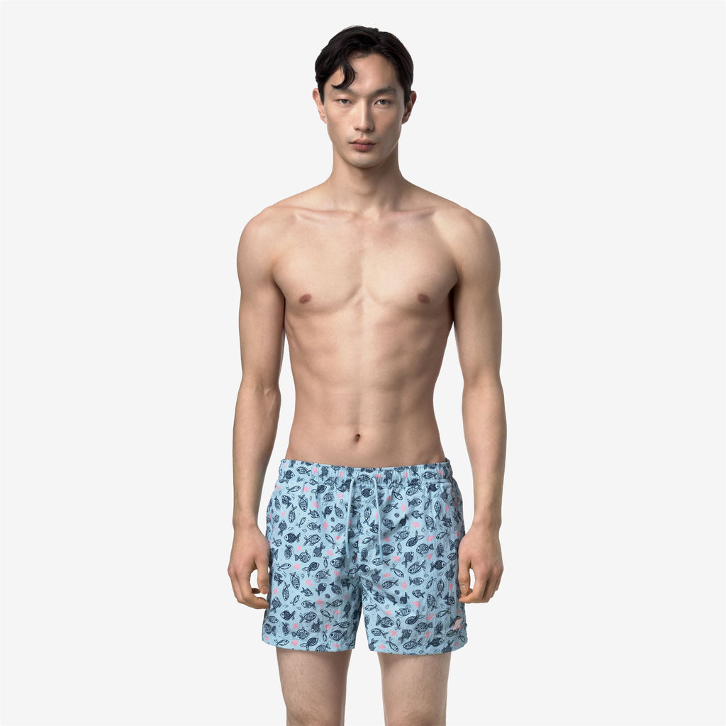 Bathing Suits_Man_HAZEL GRAPHIC BEACH_Swimming Trunks_GRAPHIC FISHES - Commercial 4