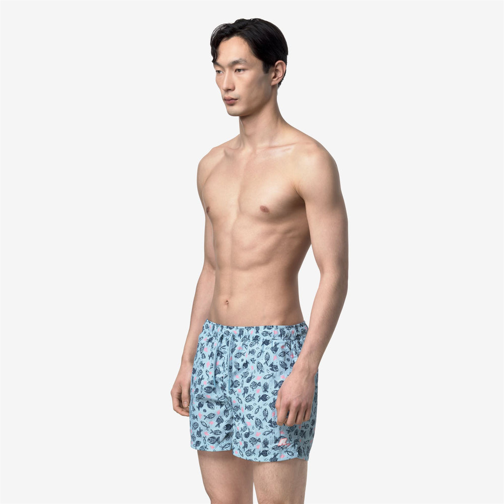 Bathing Suits_Man_HAZEL GRAPHIC BEACH_Swimming Trunks_GRAPHIC FISHES - Commercial 5