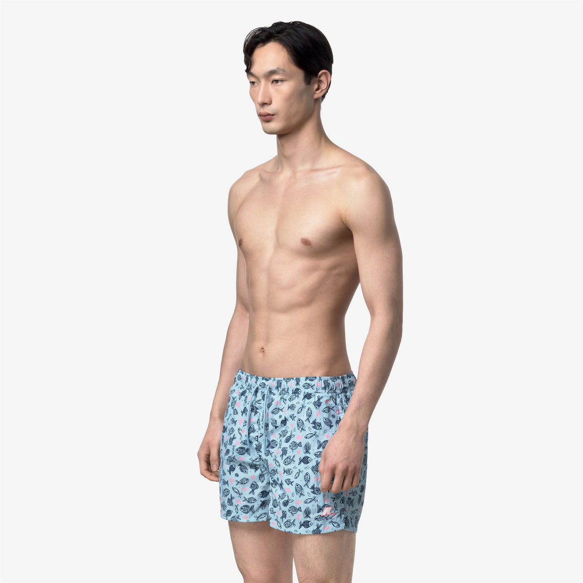 Bathing Suits_Man_HAZEL GRAPHIC BEACH_Swimming Trunks_GRAPHIC FISHES - Commercial 5