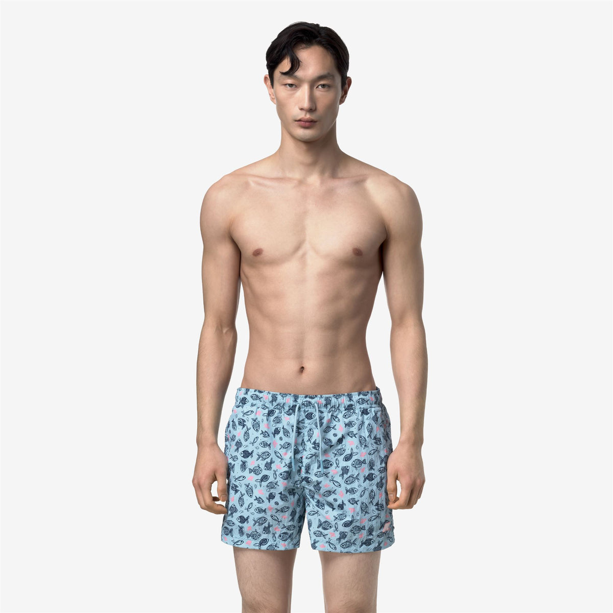 Bathing Suits_Man_HAZEL GRAPHIC BEACH_Swimming Trunks_GRAPHIC FISHES - Commercial 4