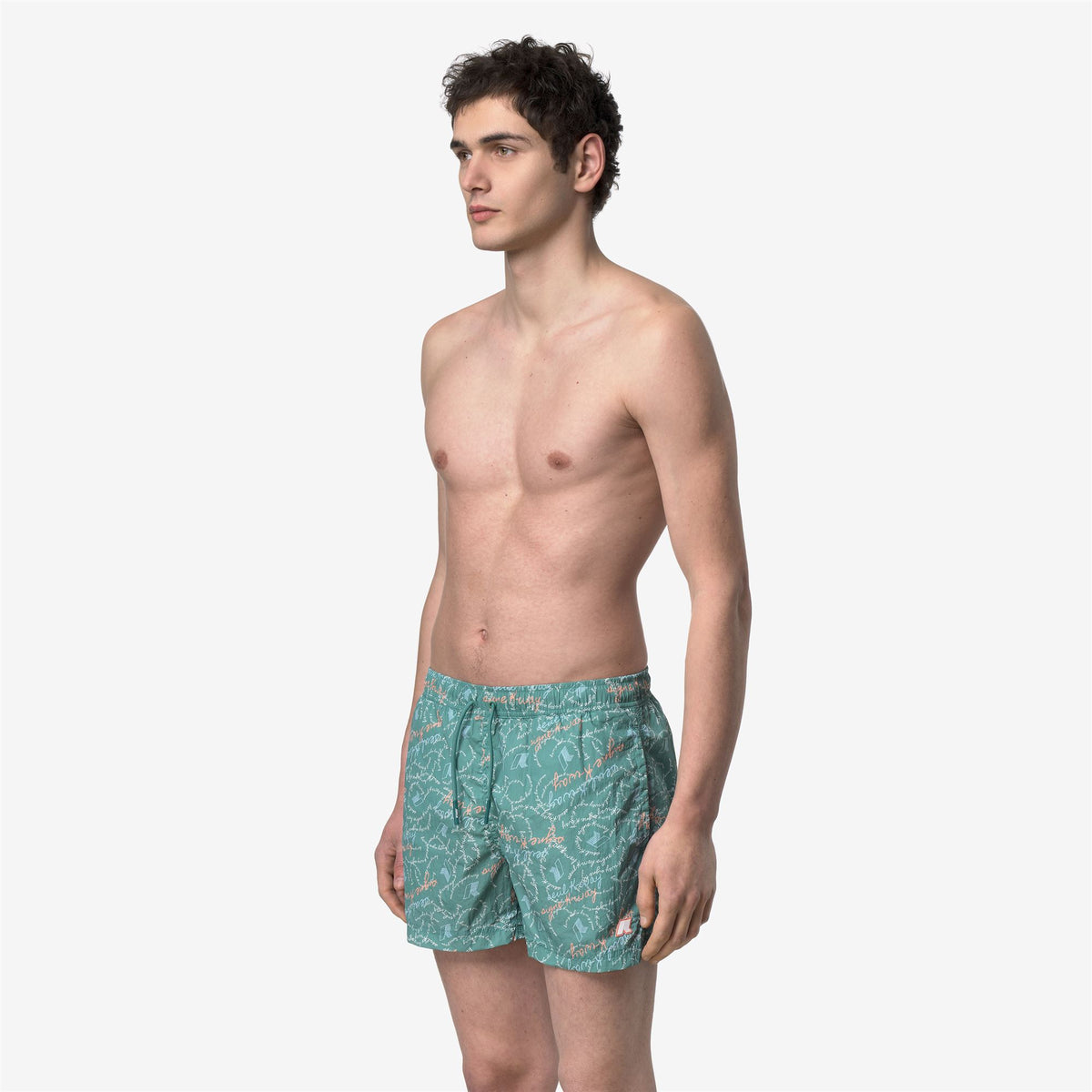 Bathing Suits_Man_HAZEL GRAPHIC BEACH_Swimming Trunks_GRAPHIC SEUL K-WAY - Commercial 5