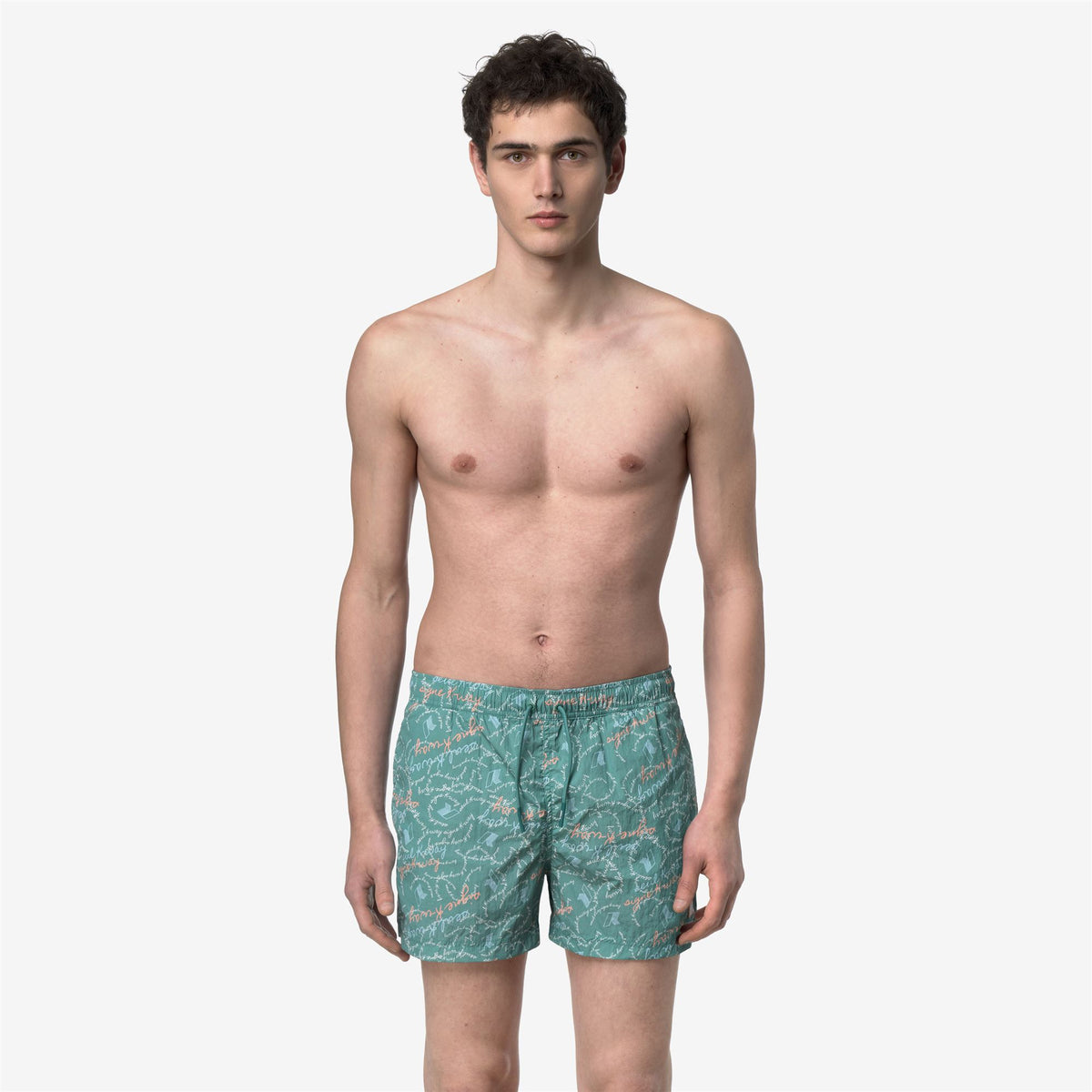 Bathing Suits_Man_HAZEL GRAPHIC BEACH_Swimming Trunks_GRAPHIC SEUL K-WAY - Commercial 4