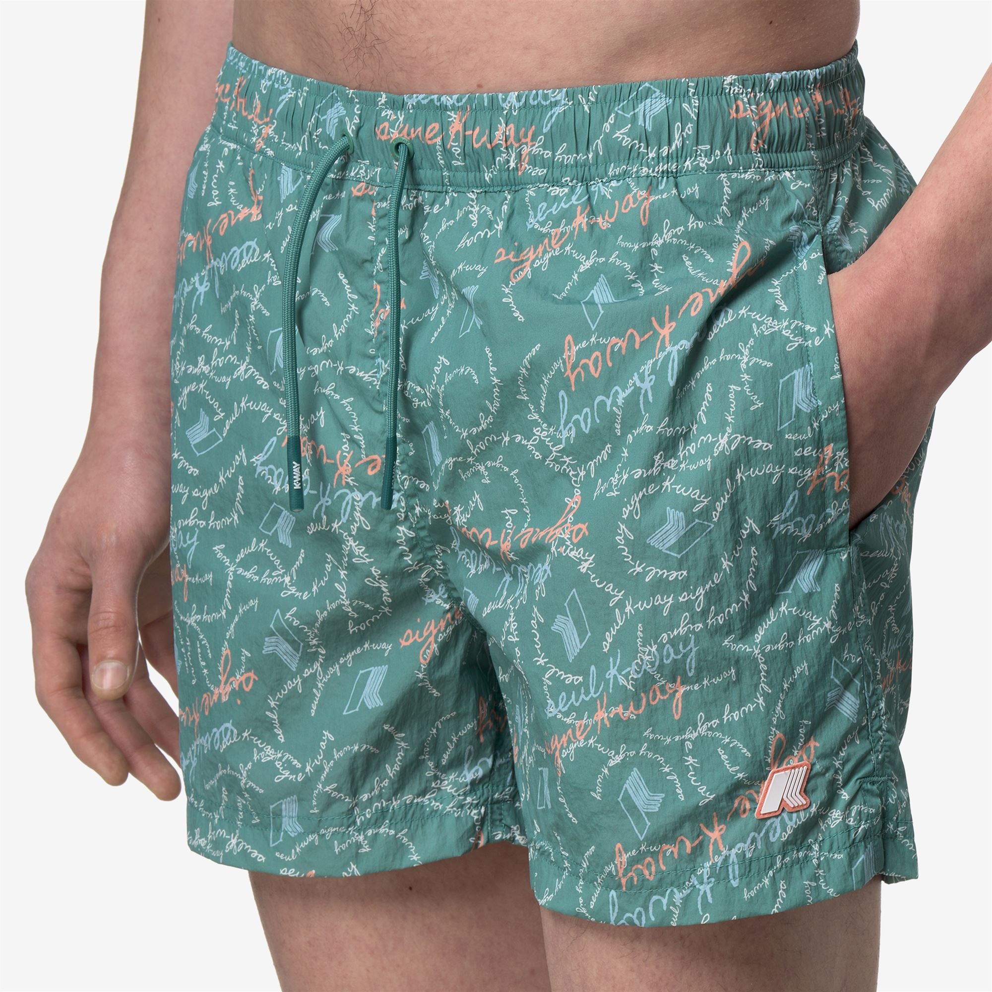 Bathing Suits_Man_HAZEL GRAPHIC BEACH_Swimming Trunks_GRAPHIC SEUL K-WAY - Commercial 7