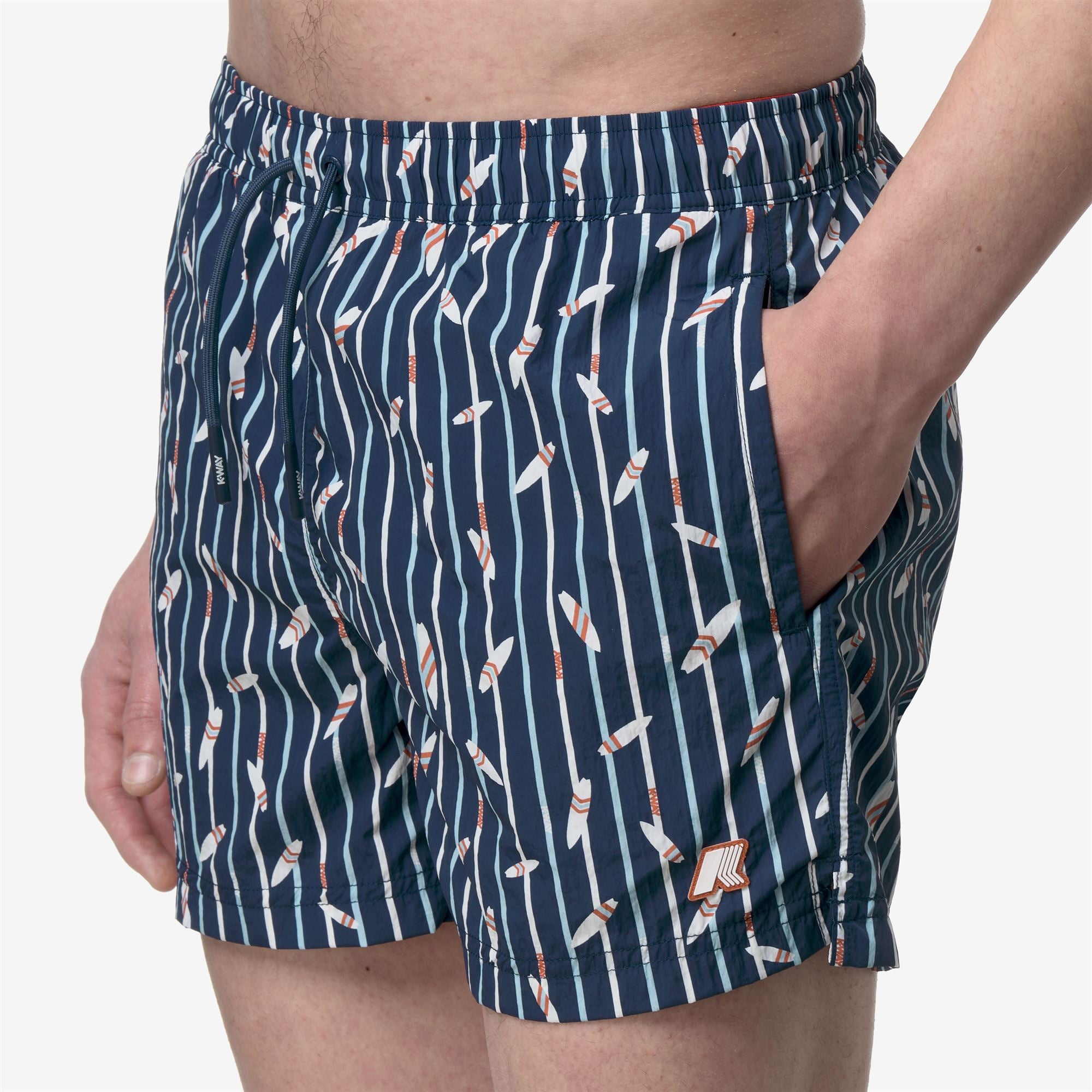 Bathing Suits_Man_HAZEL GRAPHIC BEACH_Swimming Trunks_GRAPHIC SURF AND STRIPES - Commercial 7