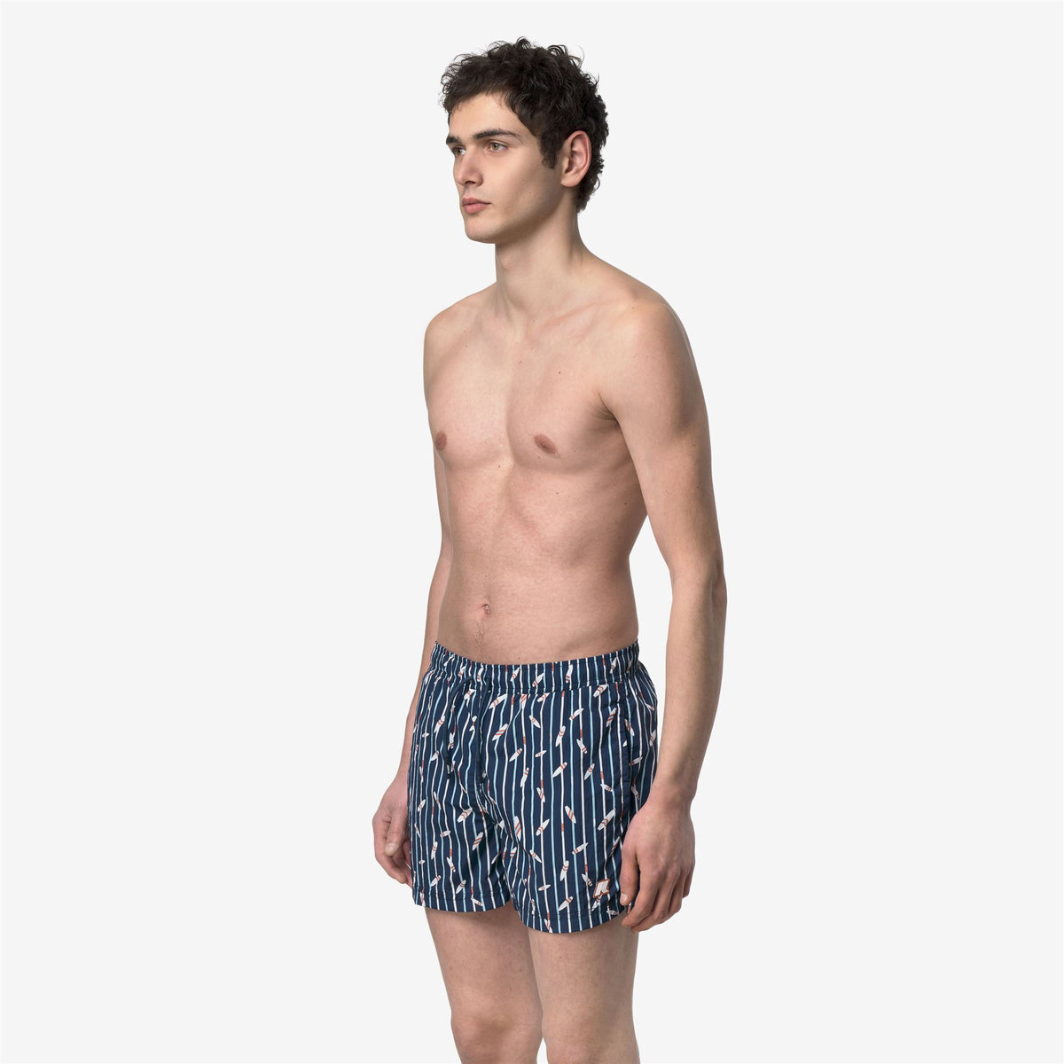 Bathing Suits_Man_HAZEL GRAPHIC BEACH_Swimming Trunks_GRAPHIC SURF AND STRIPES - Commercial 5