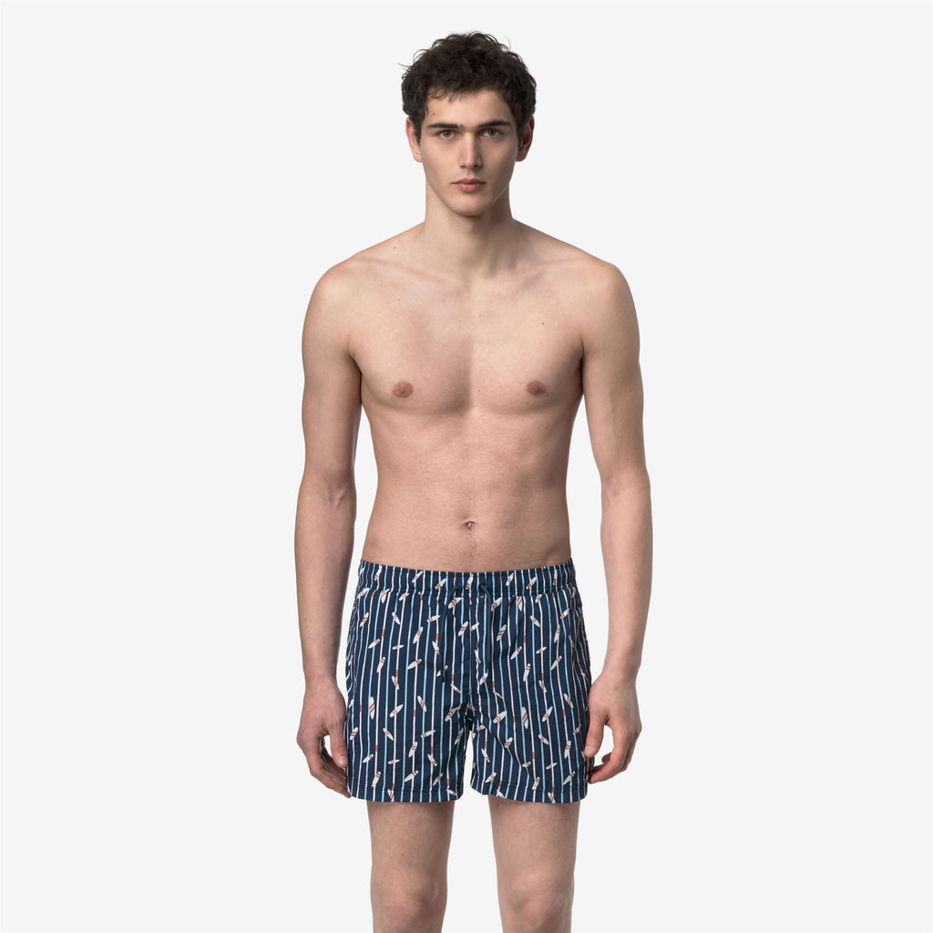 Bathing Suits_Man_HAZEL GRAPHIC BEACH_Swimming Trunks_GRAPHIC SURF AND STRIPES - Commercial 4