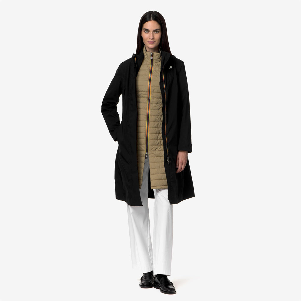 Jackets_Woman_MIRANDA 3IN1_Long_Black Pure - Beige Khaki - Commercial 7