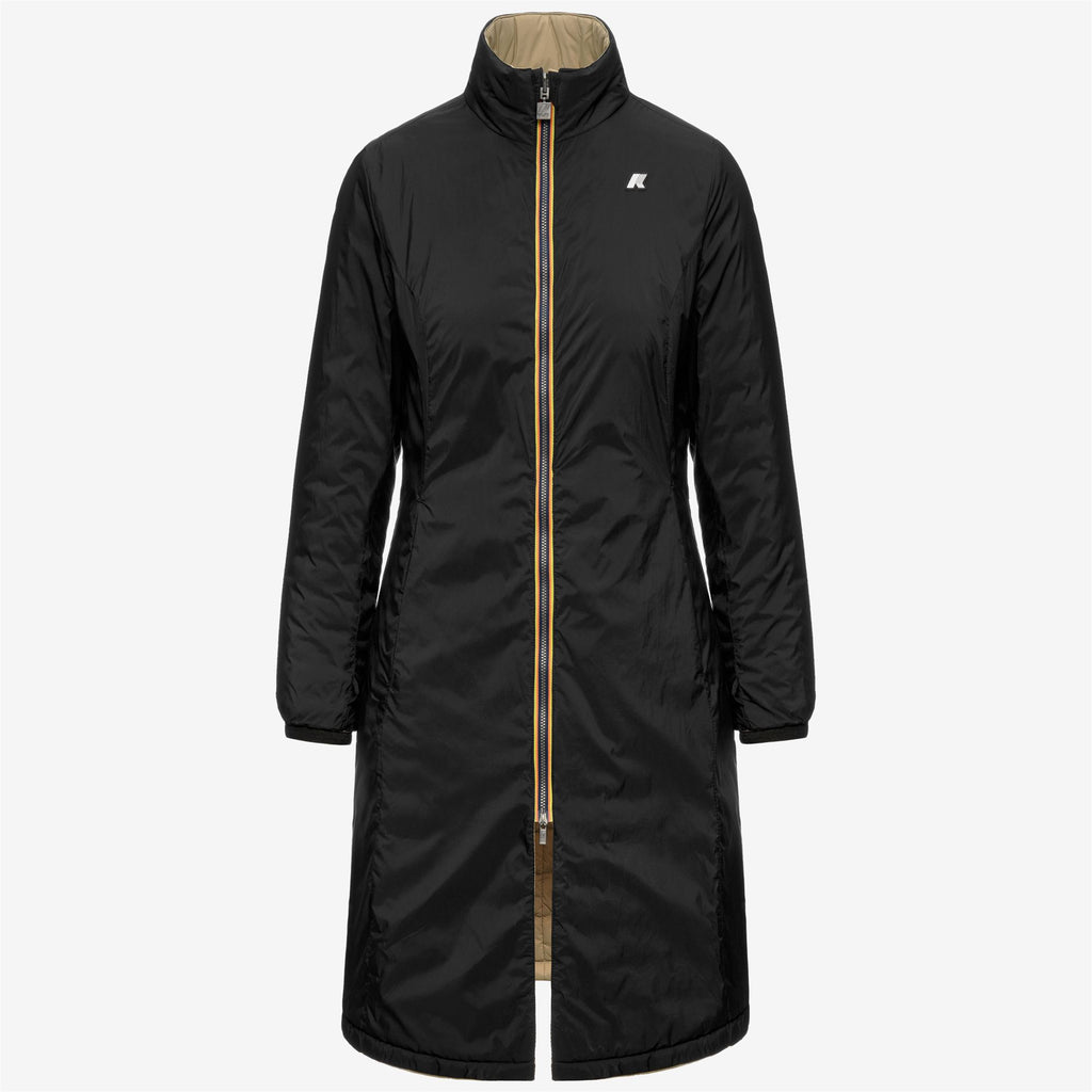 Jackets_Woman_MIRANDA 3IN1_Long_Black Pure - Beige Khaki - Commercial 2
