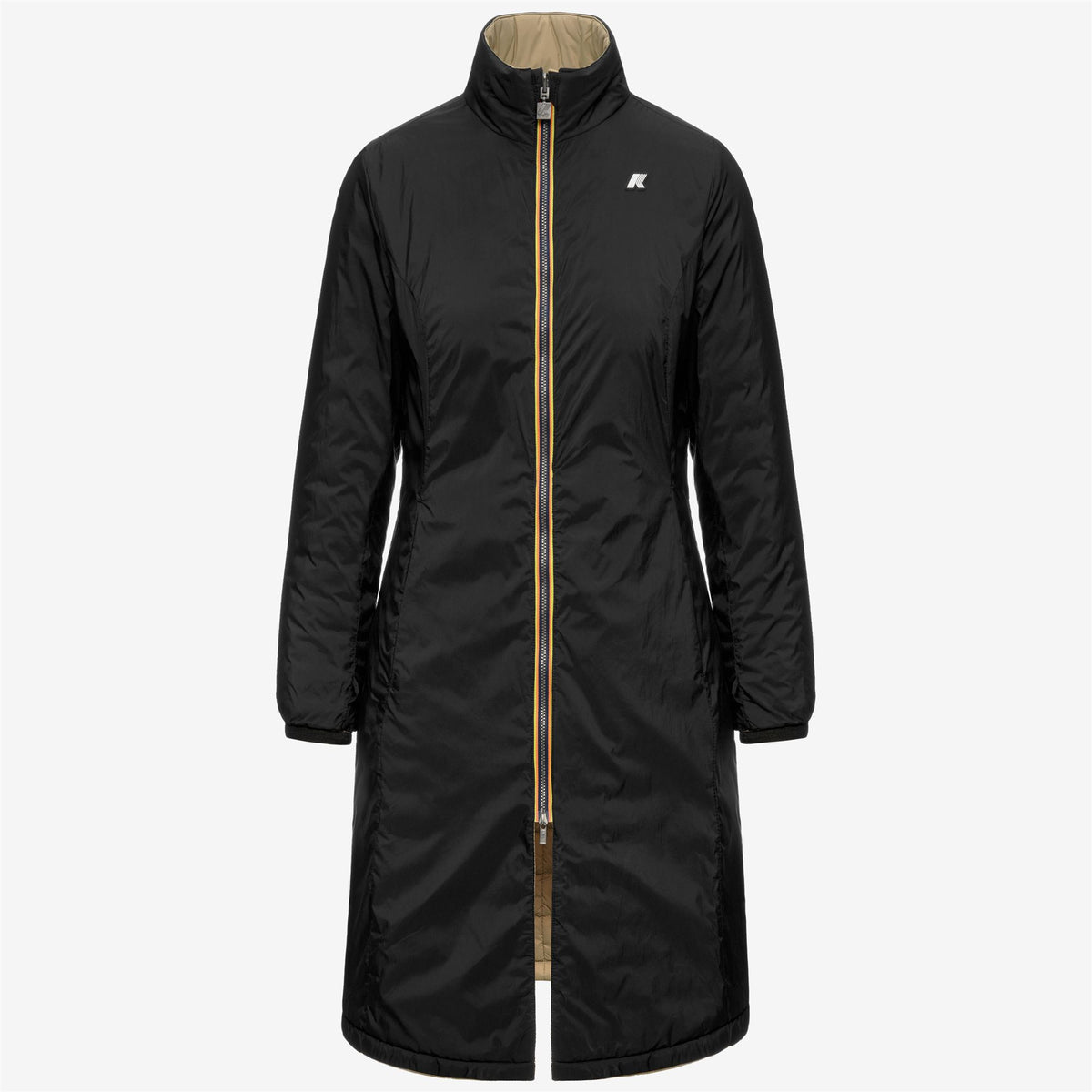 Jackets_Woman_MIRANDA 3IN1_Long_Black Pure - Beige Khaki - Commercial 2