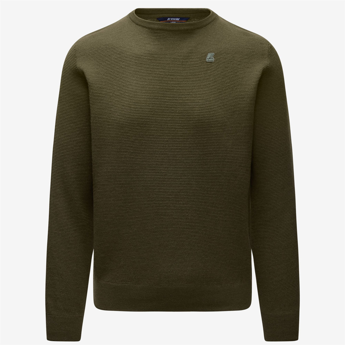 Knitwear_Man_SEBASTIEN EASY CARE_Pull Over_GREEN BLACKISH - Commercial 1