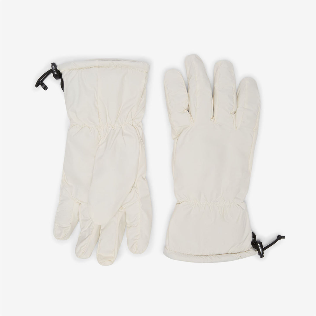 Grey White Unisex Winter Gloves with Water-Repellent Fleece Lining 01