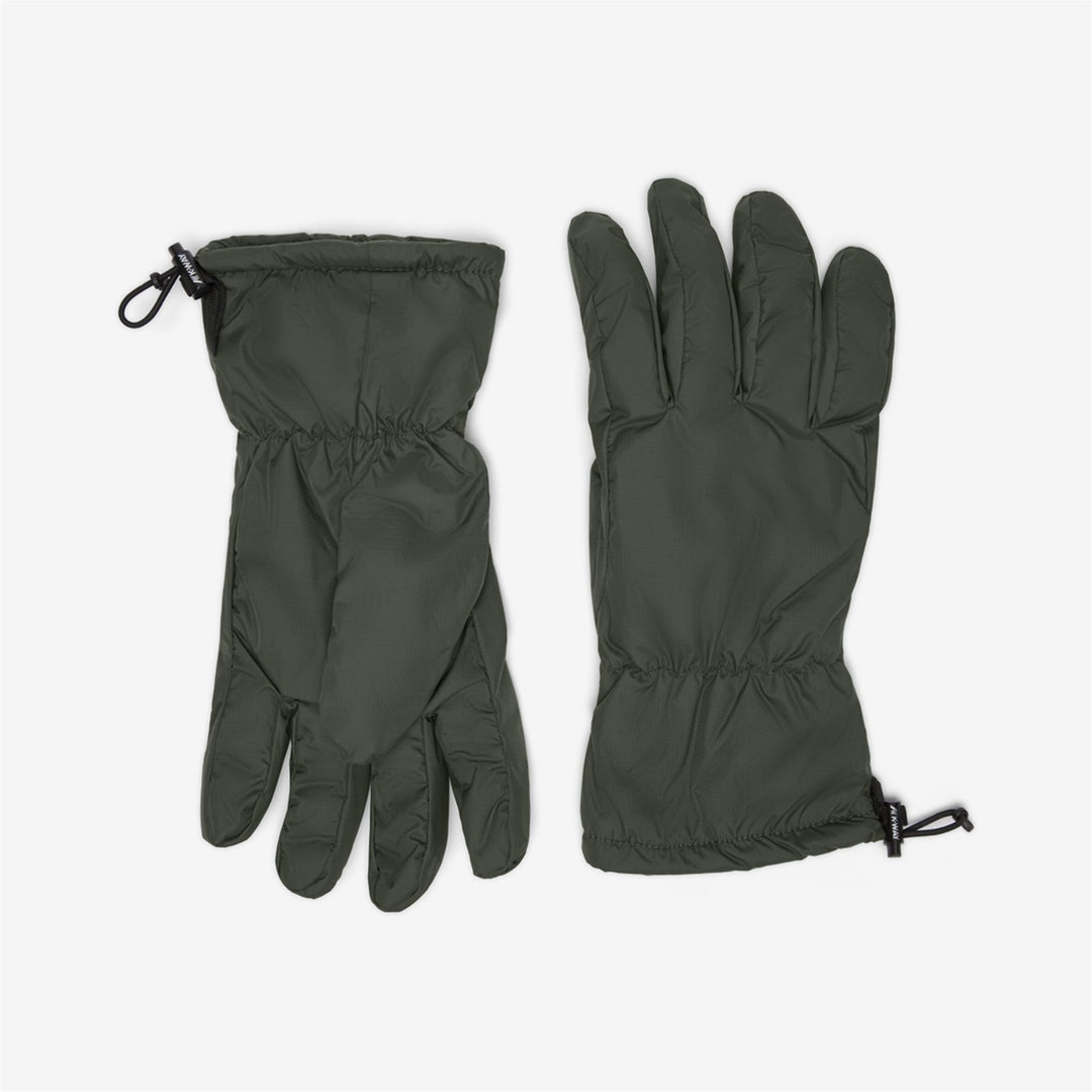 Gloves Unisex LE VRAI SYLVESTRE ORSETTO Glove GREEN BLACKISH