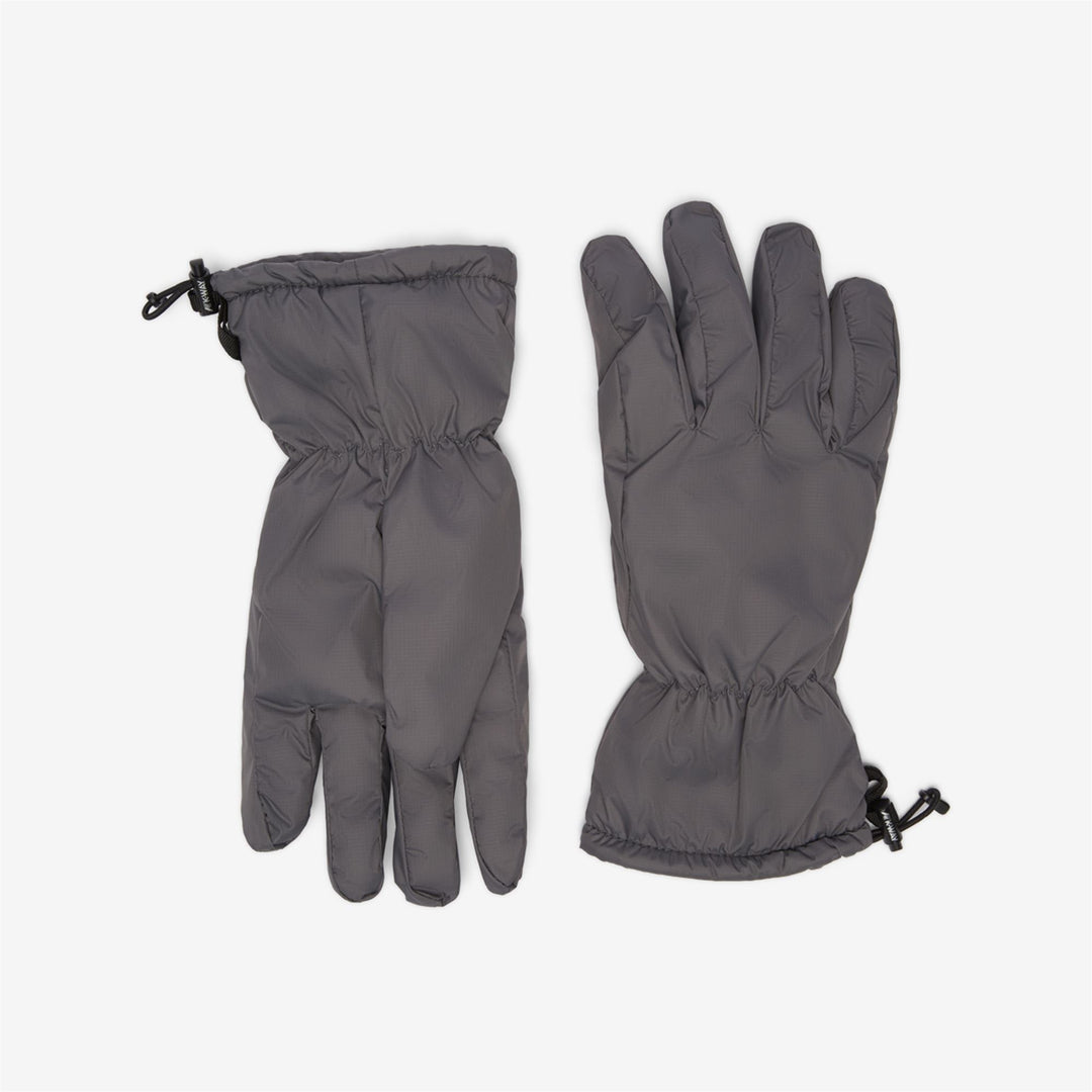 Grey Unisex Winter Gloves with Water-Repellent Nylon and Fleece Lining 01