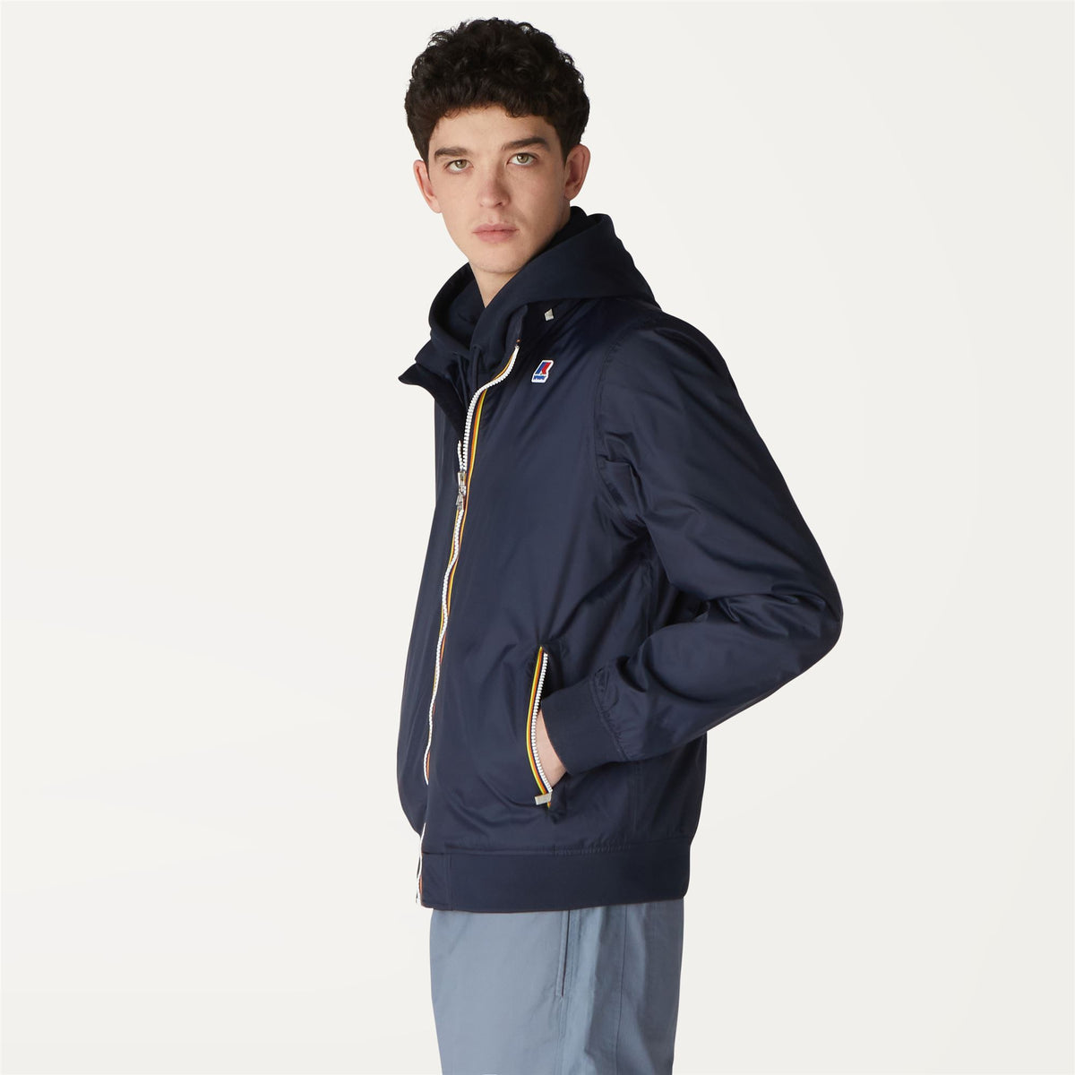 Jackets_MAN_AMAURY NYLON JERSEY_Short_Blue Depth - Commercial 5