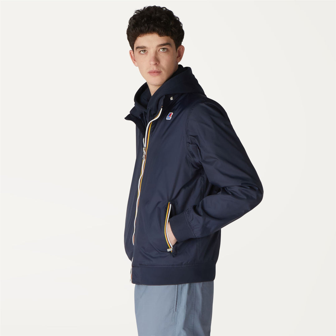 Blue Men's Casual Summer Jacket with Waterproof Features main