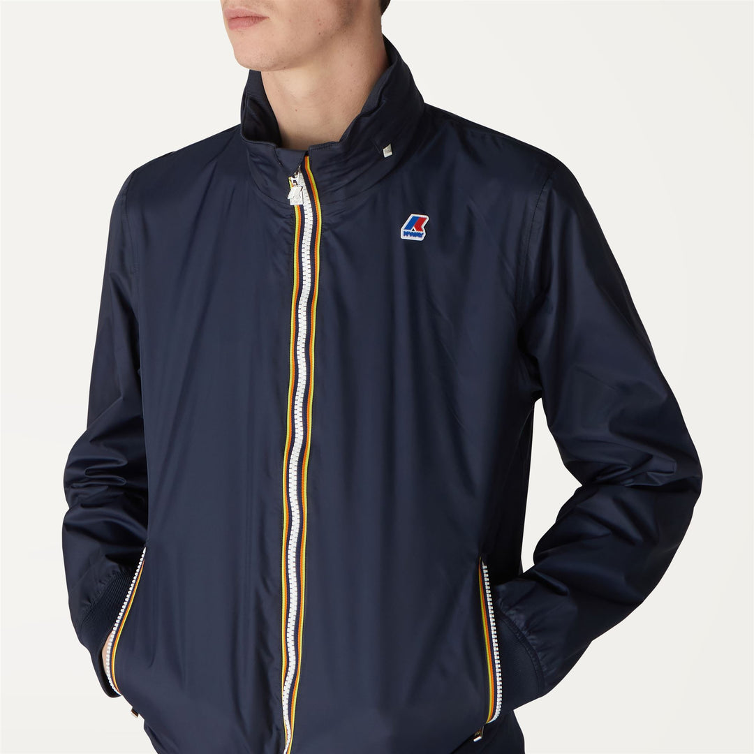Blue Men's Casual Summer Jacket with Waterproof Features main