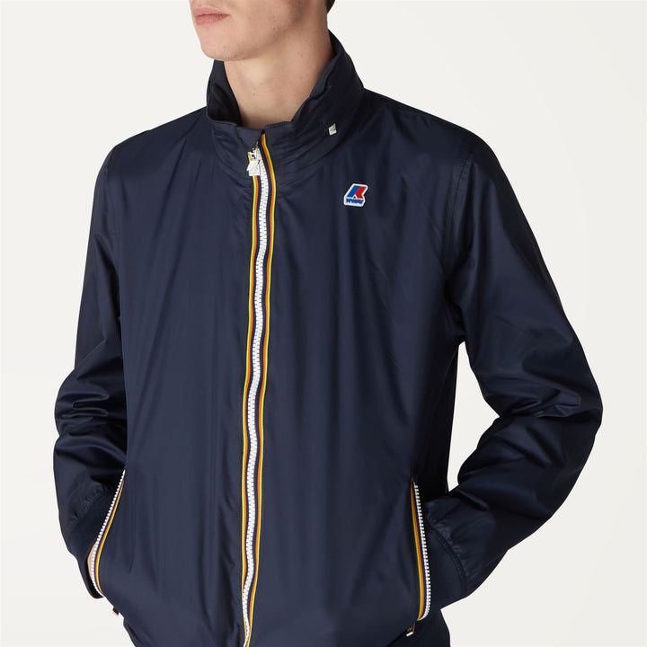 Blue Men's Casual Summer Jacket with Waterproof Features 2