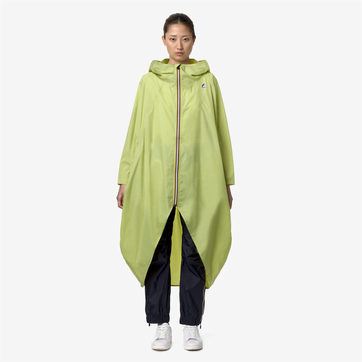 Jackets_Unisex_LE VRAI 3.0 RENNES_Poncho_Green Celery - Commercial 4