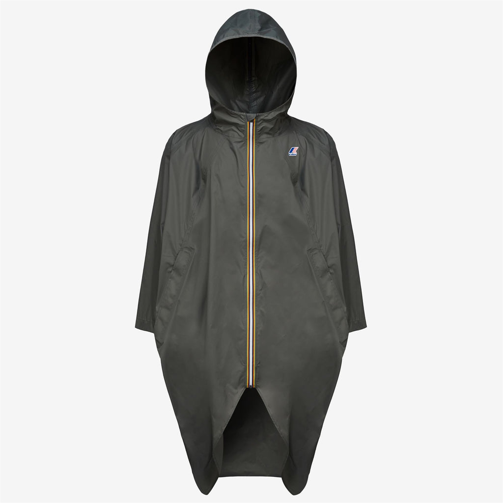 Jackets_UNISEX_LE VRAI 3.0 RENNES_Poncho_GREEN BLACKISH - Commercial 1