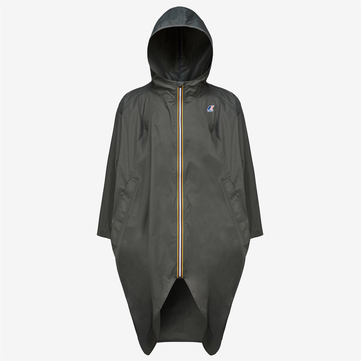 Jackets_UNISEX_LE VRAI 3.0 RENNES_Poncho_GREEN BLACKISH - Commercial 1