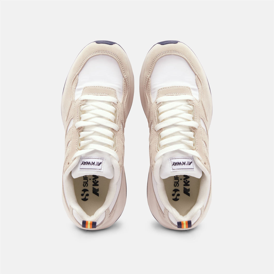 Sneakers Sportive Unisex Bianche e Blu con Design Leggero main