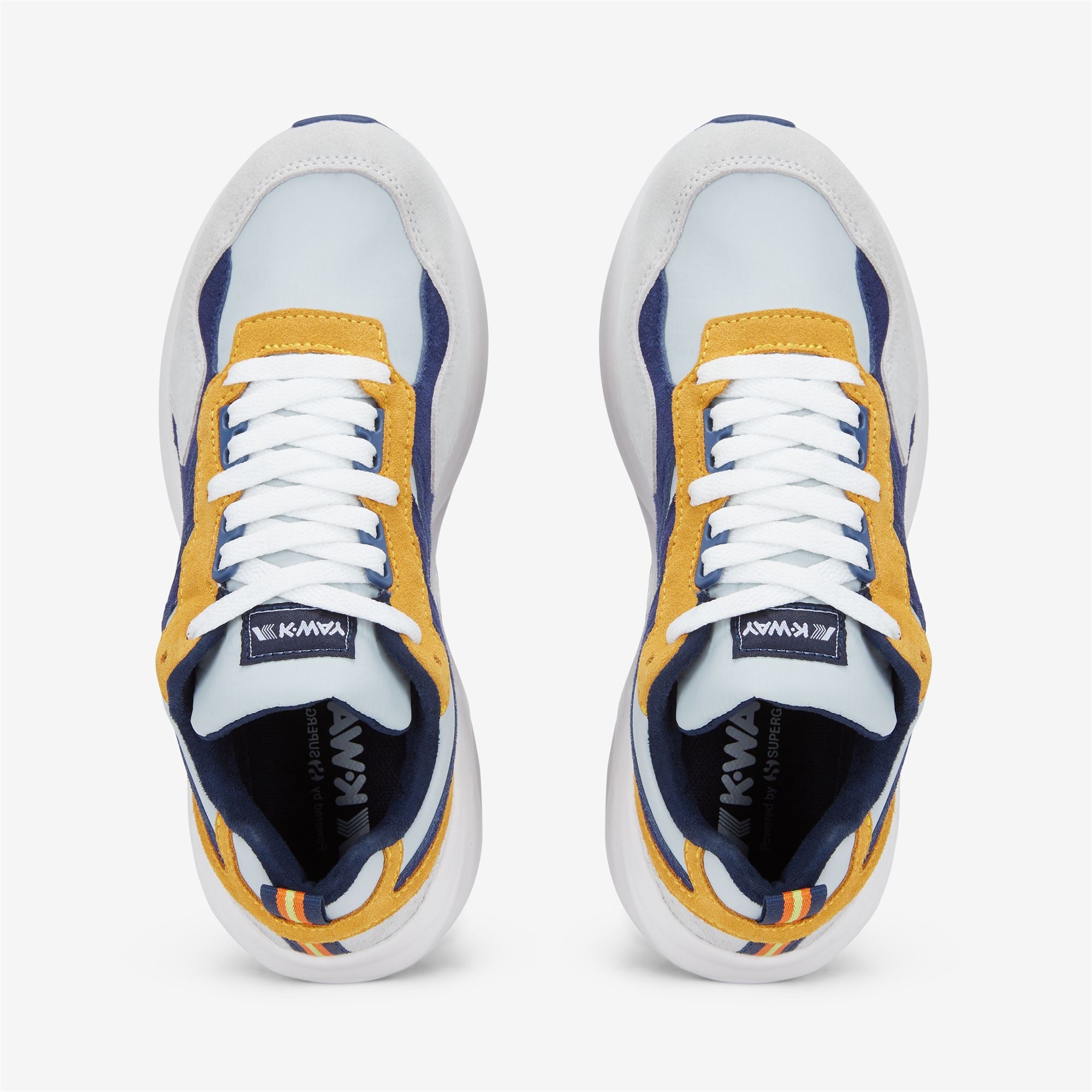 Sport Shoes_Unisex_TRAINING 3.0 LACES_Low Cut_Grey Lt - Blue Medieval - Yellow Sunflower - Commercial 4