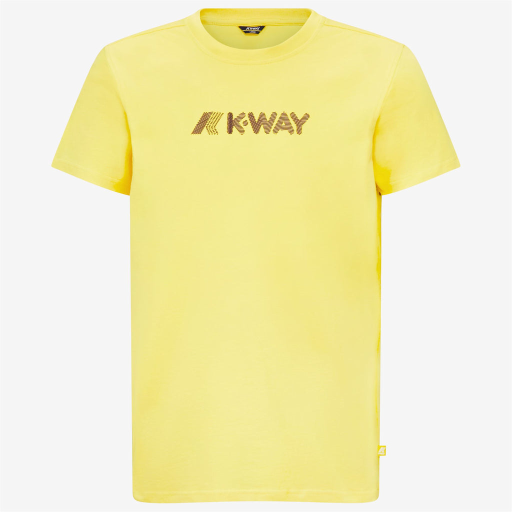 T-Shirts & Top_MAN_ELLIOT 3D STRIPES LOGO_T-Shirt_Yellow Sunstruck - Commercial 1