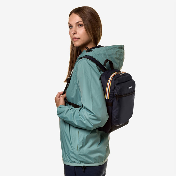 Blue Unisex Compact City Backpack with Padded Laptop Pocket 4