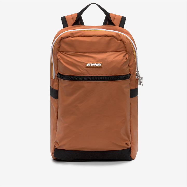 Zaino compatto unisex in nylon arancione per lavoro e spostamenti 1