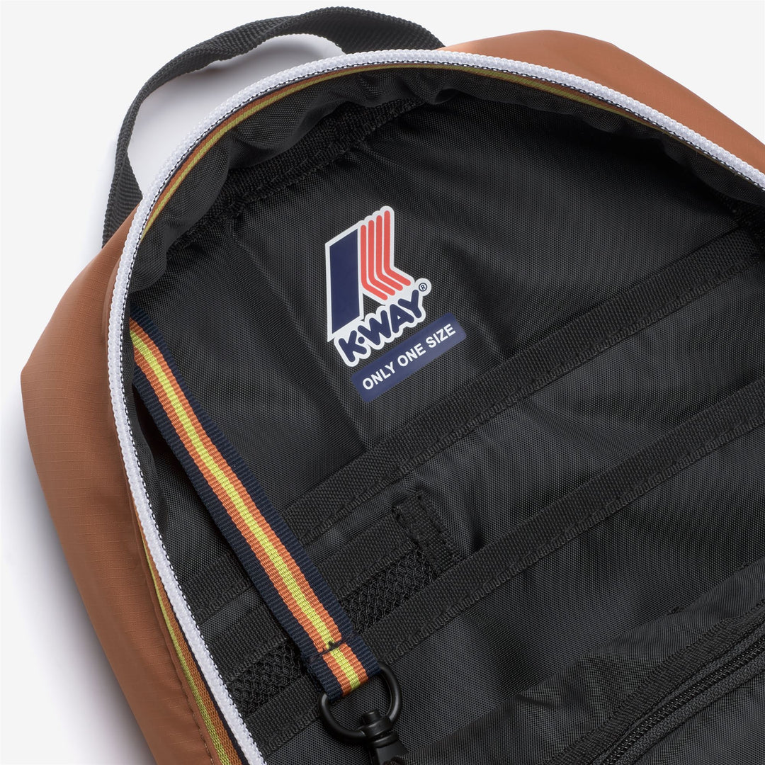 Zaino compatto unisex in nylon arancione per lavoro e spostamenti main