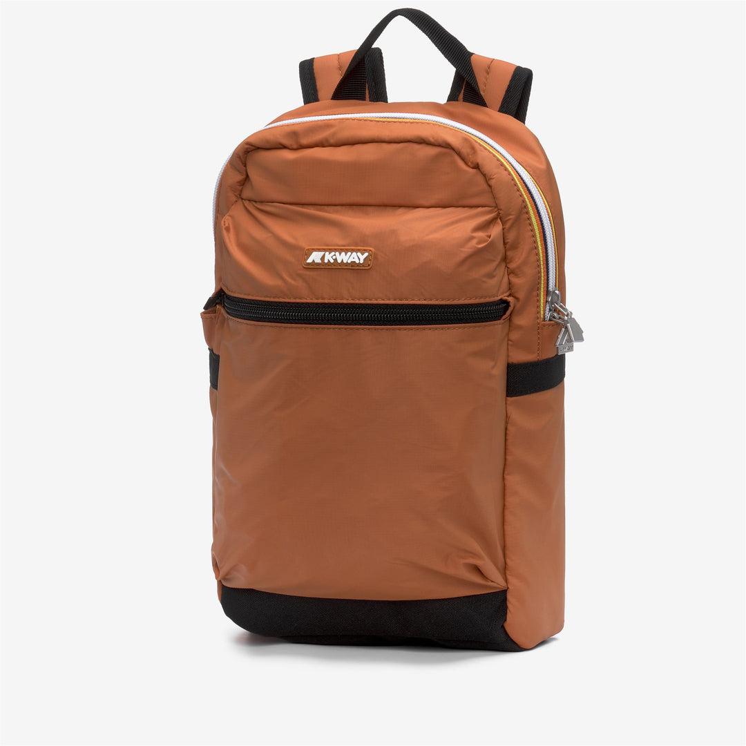 Zaino compatto unisex in nylon arancione per lavoro e spostamenti main