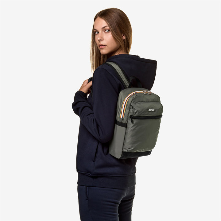 Blackish green Unisex City Backpack with Padded Laptop Compartment 4