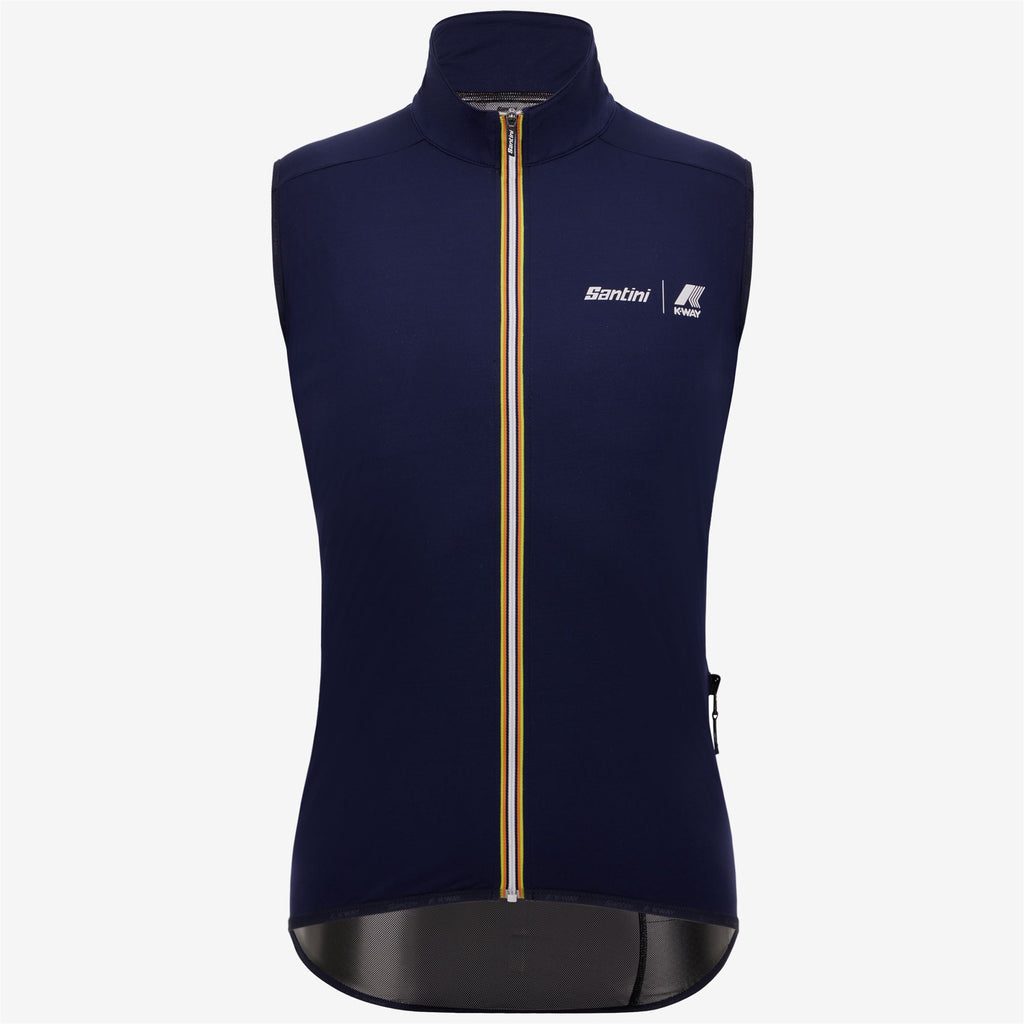 Jackets_Unisex_NIMBUS - SANTINI X K-WAY_Vest_Blue Depth - Commercial 1