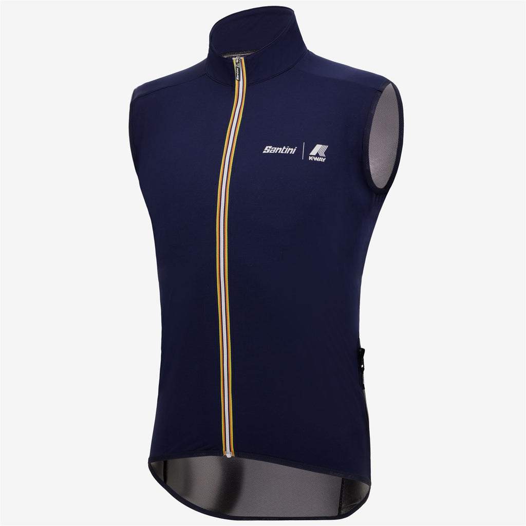 Jackets_Unisex_NIMBUS - SANTINI X K-WAY_Vest_Blue Depth - Commercial 2