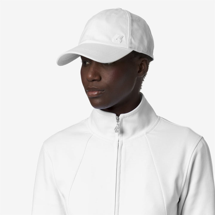 Cappellino da Baseball Unisex Regolabile in Cotone Grigio e Bianco 1