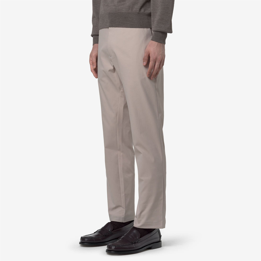 Pantalón chino unisex beige con tejido aterciopelado main