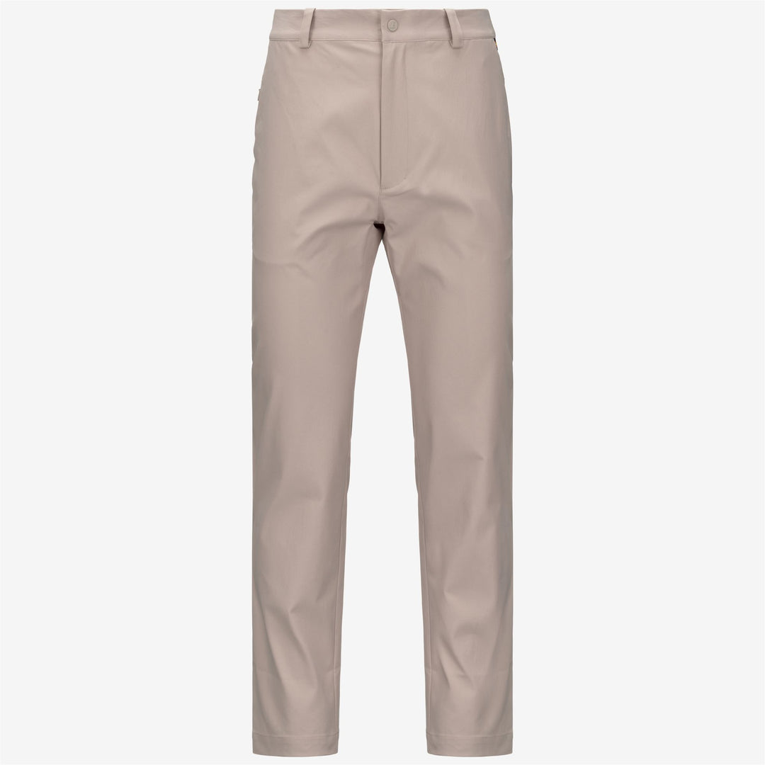 Pantalón chino unisex beige con tejido aterciopelado 01