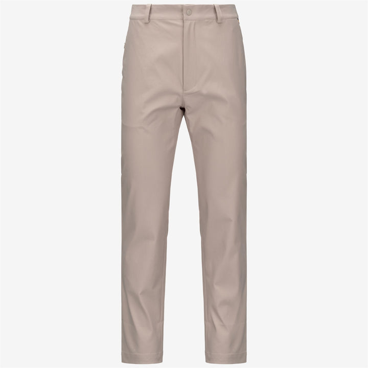 Pantalón chino unisex beige con tejido aterciopelado 1