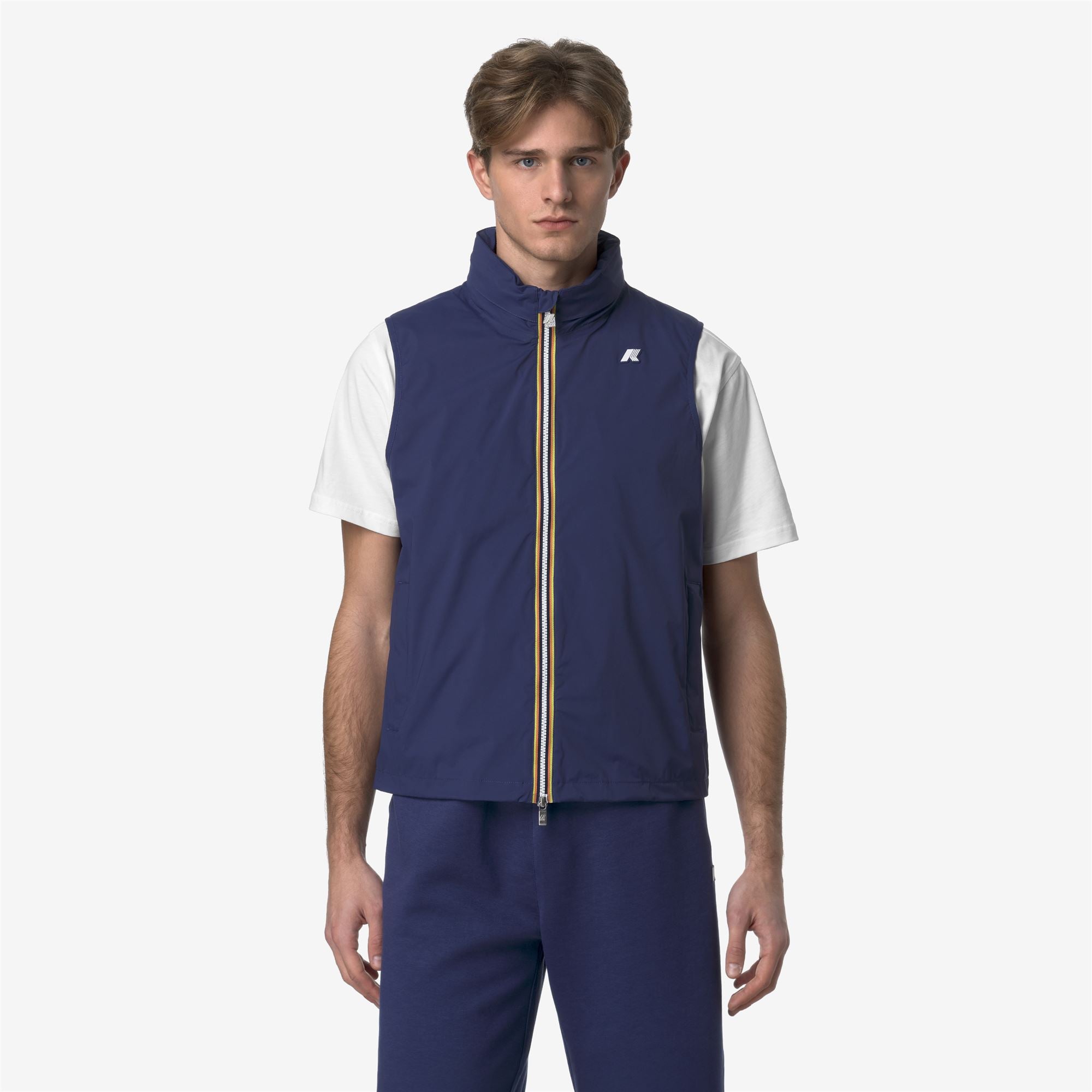 Jackets_MAN_VALEN STRETCH NYLON JERSEY_Vest_Blue Deep Cobalt - Commercial 4