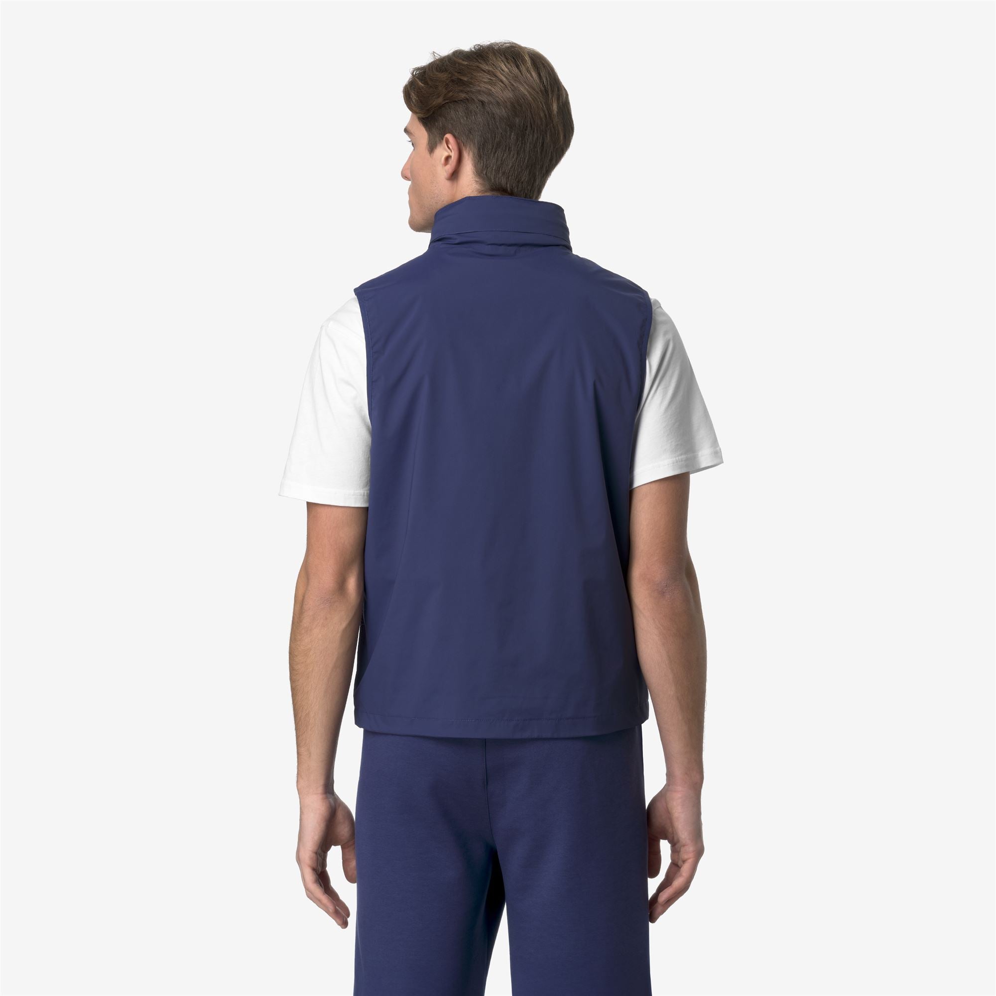 Jackets Man VALEN STRETCH NYLON JERSEY Vest BLUE DEEP COBALT