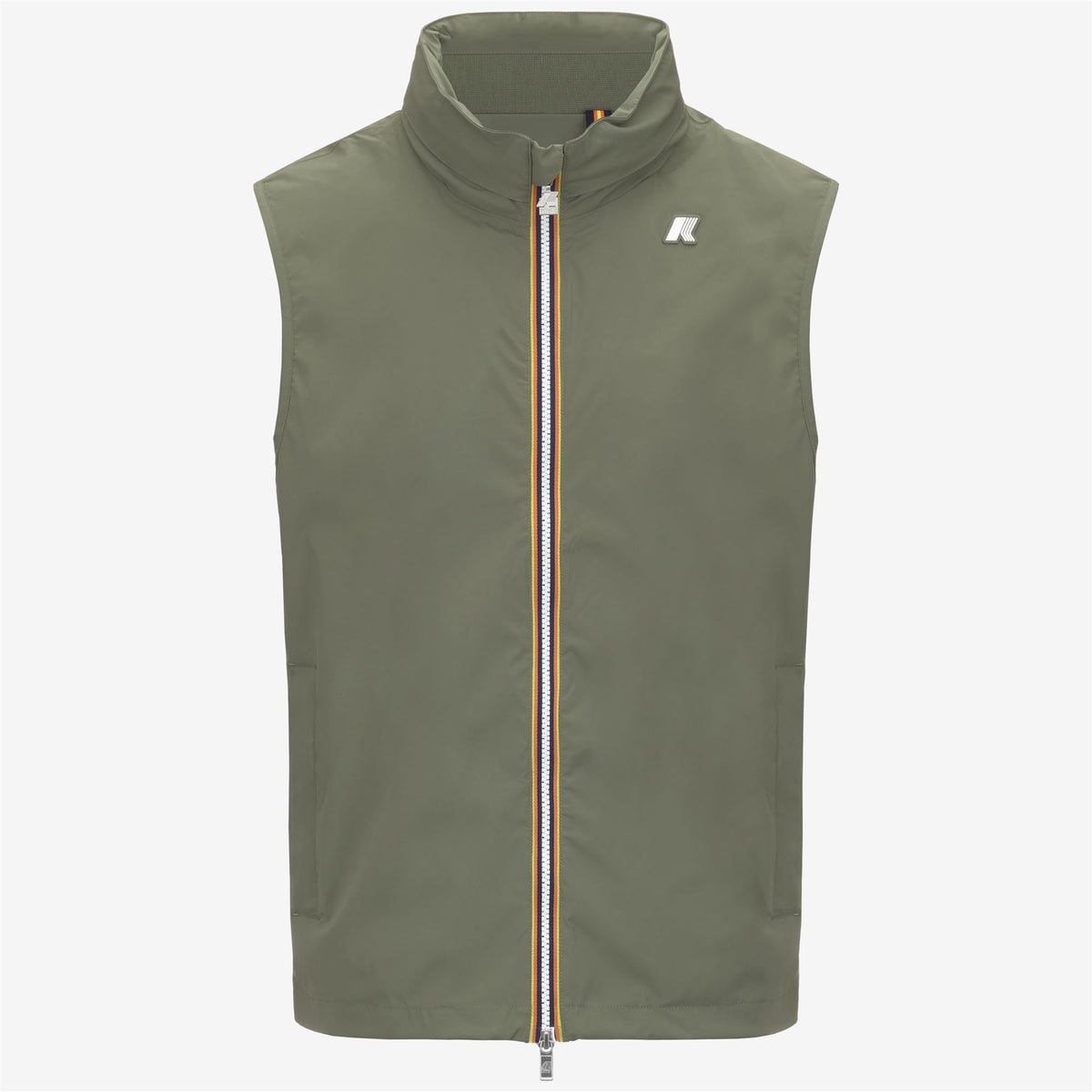 Jackets_MAN_VALEN STRETCH NYLON JERSEY_Vest_Green Lichen - Commercial 1