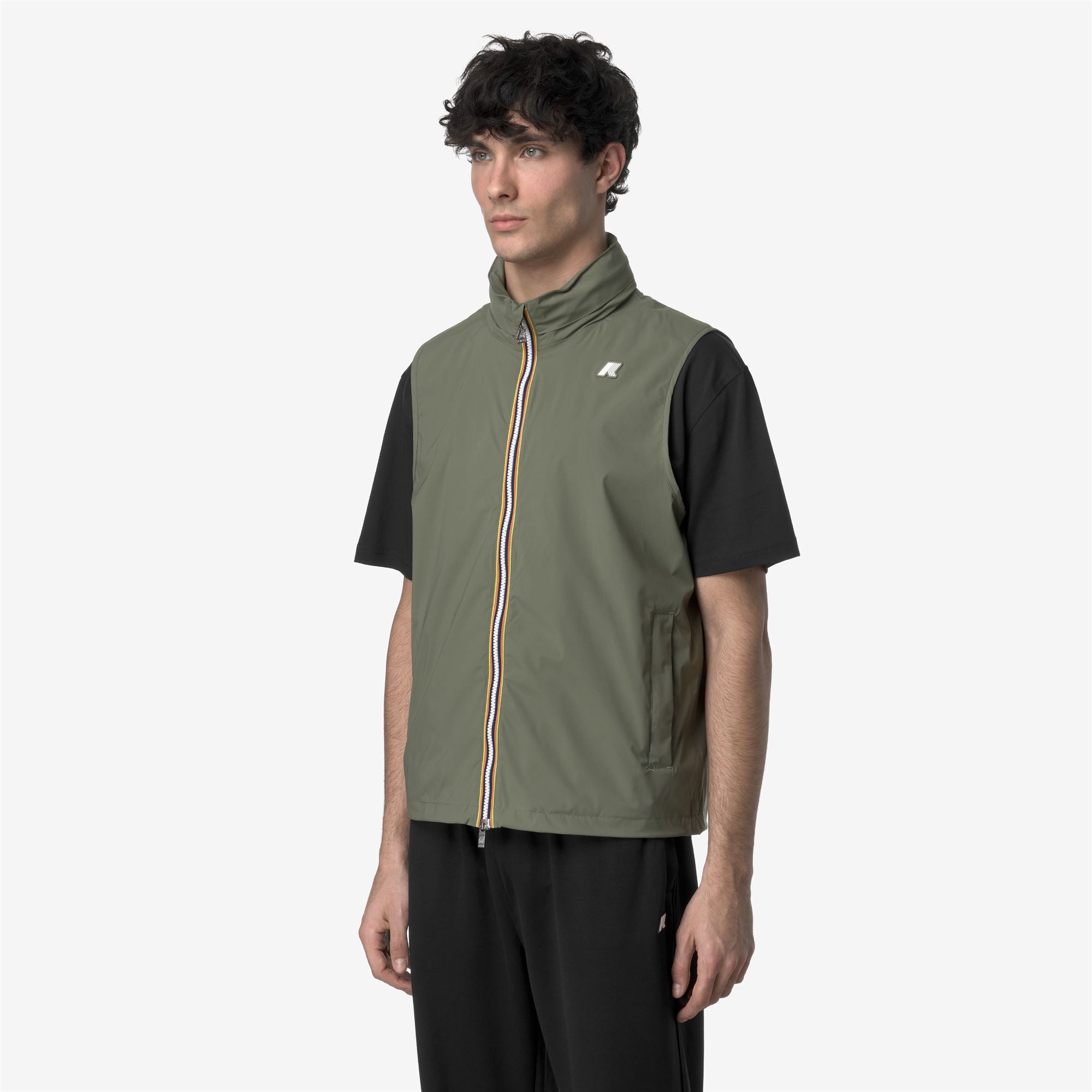 Jackets_MAN_VALEN STRETCH NYLON JERSEY_Vest_Green Lichen - Commercial 5