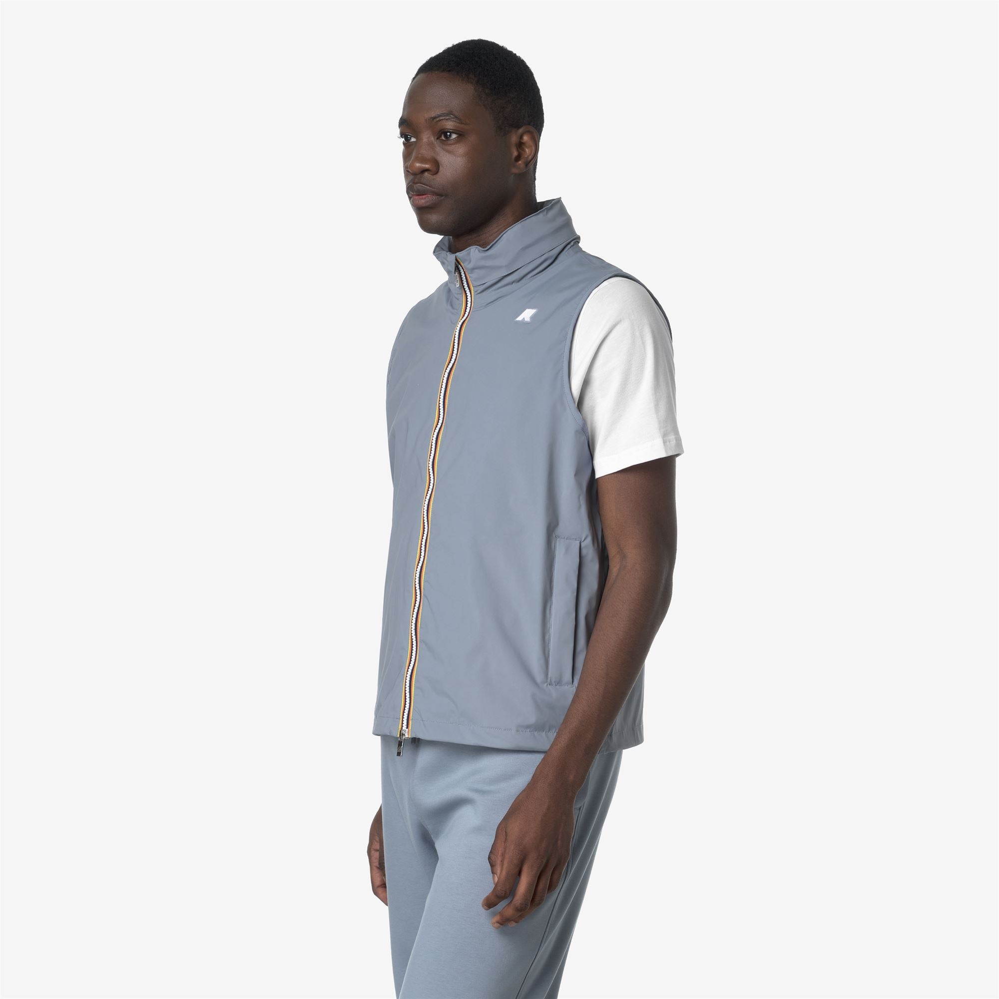 Jackets_MAN_VALEN STRETCH NYLON JERSEY_Vest_Grey Md - Commercial 5