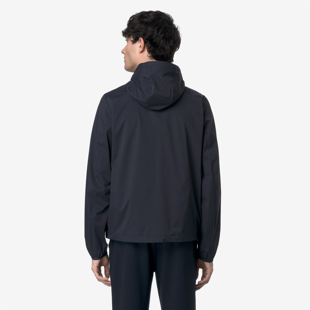 Giacca Uomo in Nylon Stretch Resistente alle Intemperie Blu main