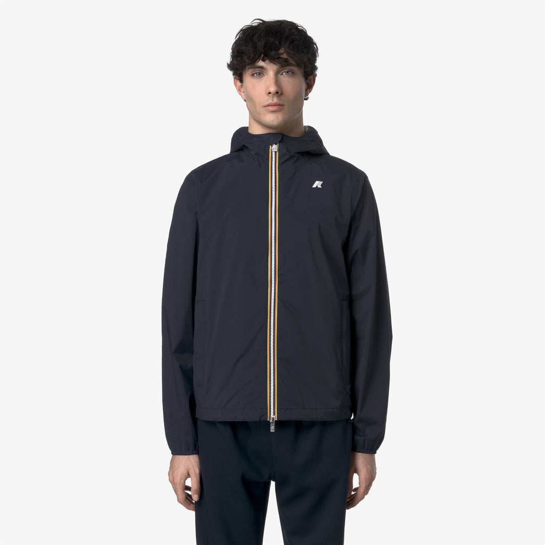 Giacca Uomo in Nylon Stretch Resistente alle Intemperie Blu main