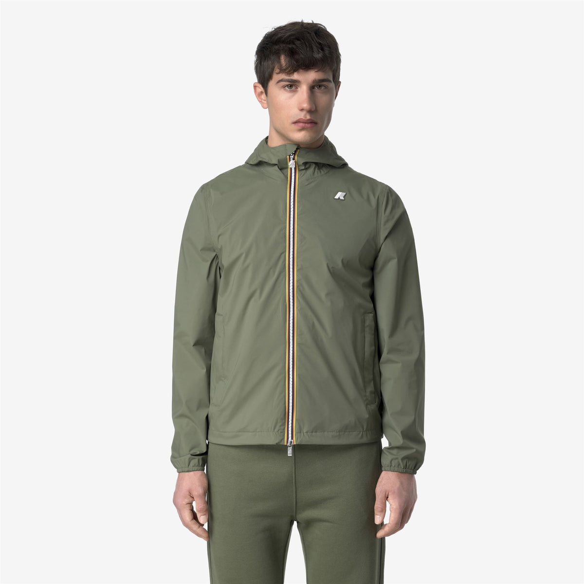 Jackets_MAN_JACK  STRETCH NYLON JERSEY_Short_Green Lichen - Commercial 4