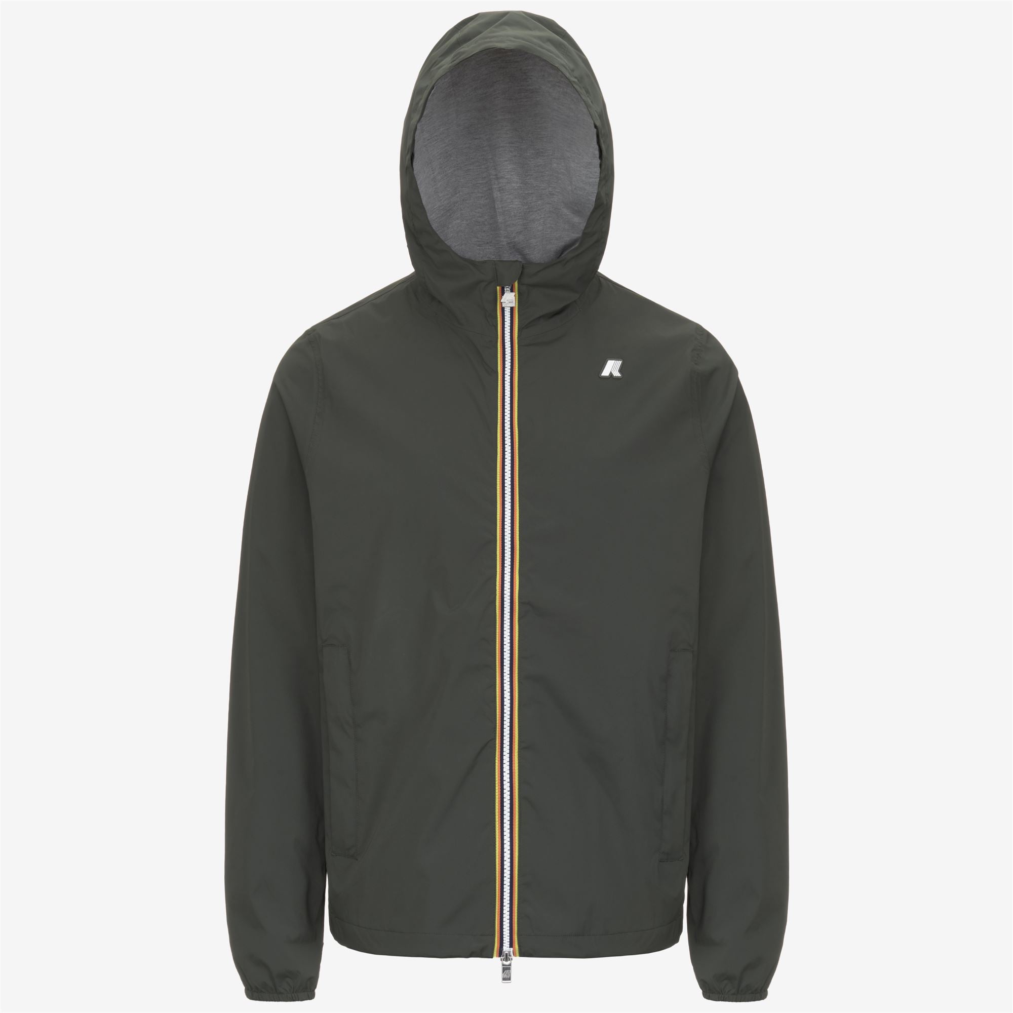 Jackets_MAN_JACK  STRETCH NYLON JERSEY_Short_GREEN BLACKISH - Commercial 1