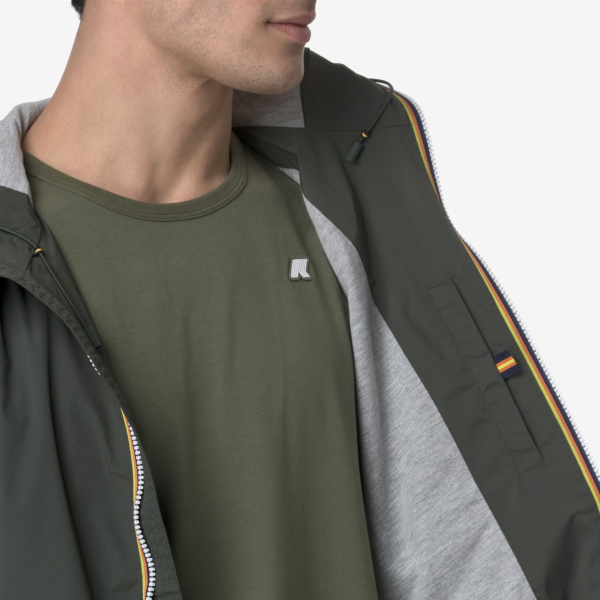 Jackets_MAN_JACK  STRETCH NYLON JERSEY_Short_GREEN BLACKISH - Commercial 7